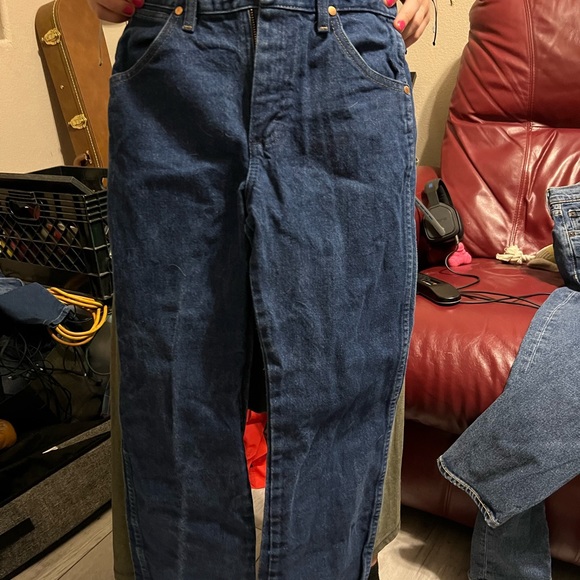 dark wash strait vintage jeans💋 - Picture 5 of 8